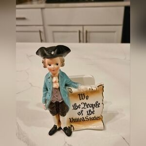 Vintage Enesco 'We The People' 4th Of July Napkin holder